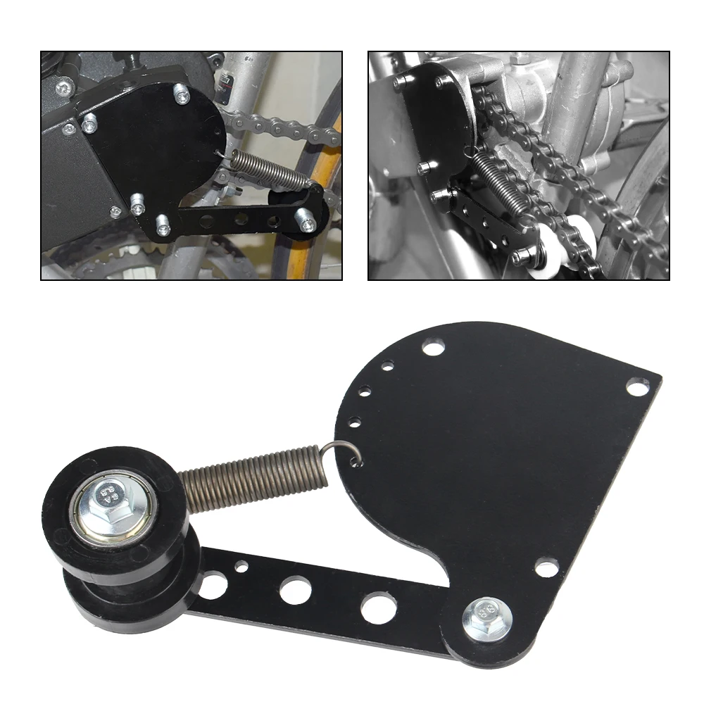 Черный Электрический Натяжитель Цепи Для 2-тактного Двигателя 49cc 66cc 80cc Мотоцикла
