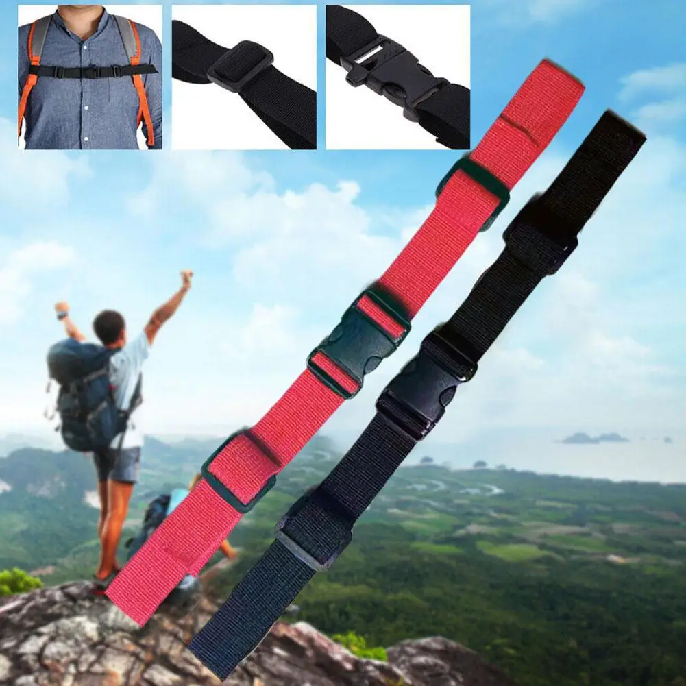 

2.5cm Backpack Chest Bag Strap Harness Adjustable Shoulder Strap For Outdoor Camping Tactical Bags Straps Accessories Backpack