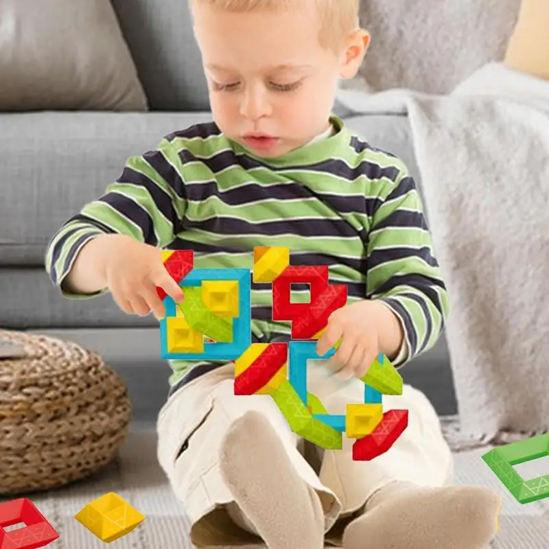 Пирамида строительные блоки | Дошкольные игрушки Строительные для детей STEM