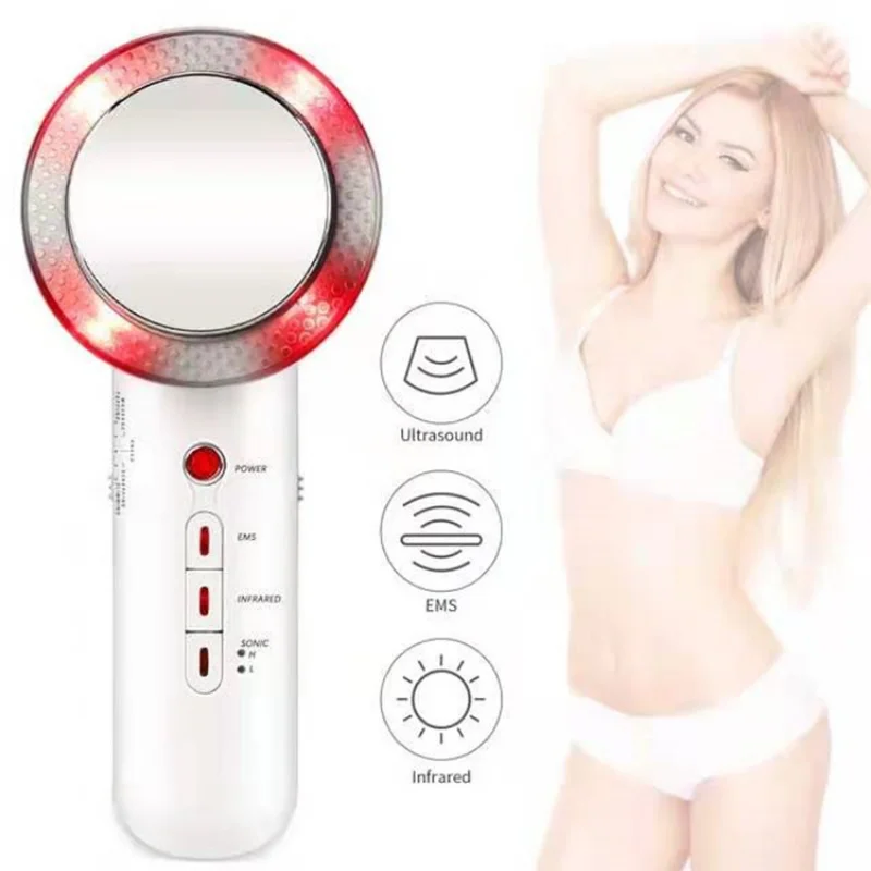 

3 in 1 ems Ultrasound Cavitation EMS Slimming Fat Burner Body Slim Massager Infrared Ultrasound Therapy tool Dorpshipping
