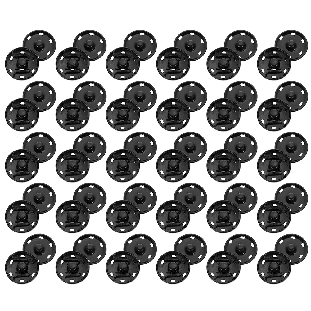 

200 Sew-on Snap Buttons Alloy Snap Fasteners Clothes Press Studs Buttons