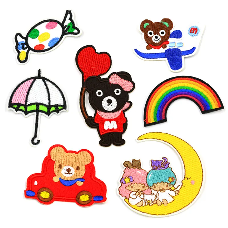 

JOD Chlidren Clothes Patches Ironing Thermo Adhesive Applications Clothing Sewing Embroidery Applique Cloth Stickers Iron On