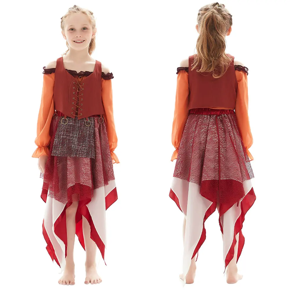 Детский Фэнтезийный костюм для косплея Winifred Мэри Сара Сандерсон Детские платья