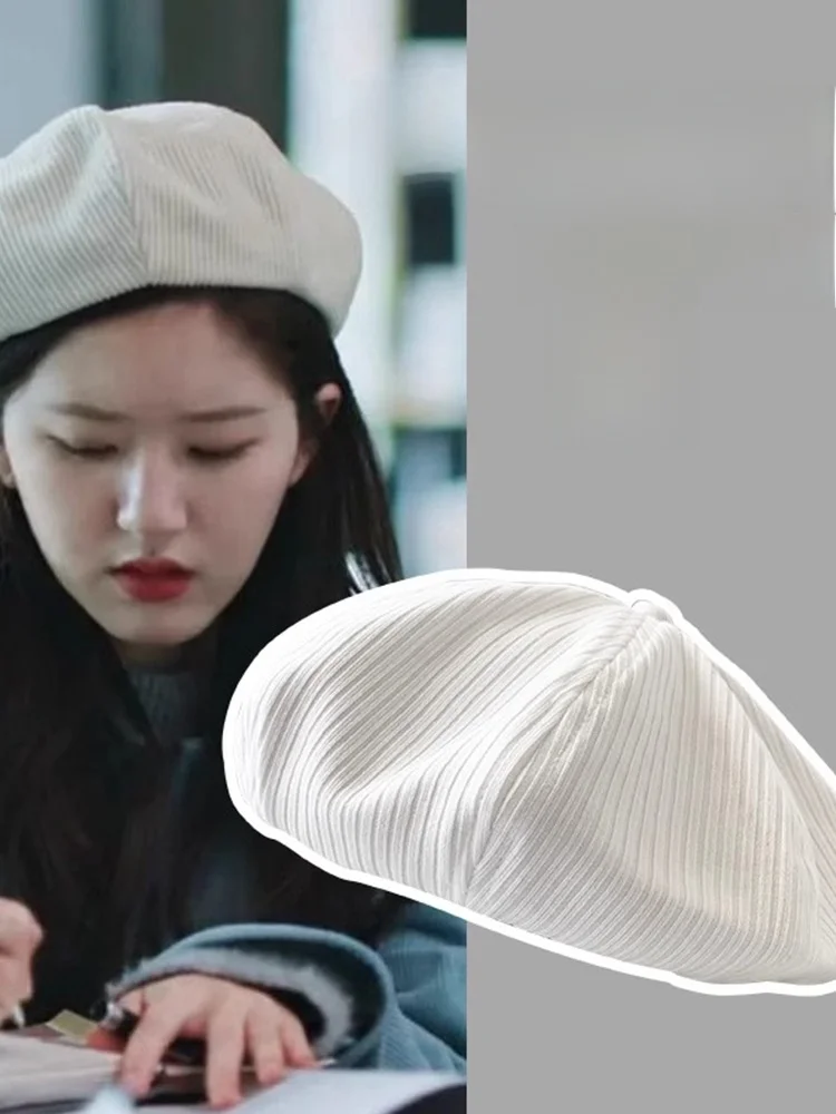 Big Head Circumference Beret Women Autumn New Korean Sle Versatile Octagonal Cap Fashion Sweet Japan fashion Western ...