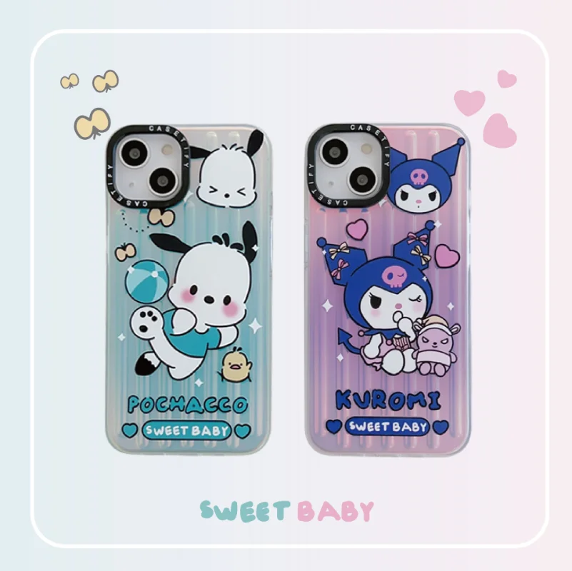 

Sanrio Kuromi Pochacco Case IPhone 14 Promax Mobile Phone Case Suitable for Apple 14 13 12 Protective Cute Cartoon Protection