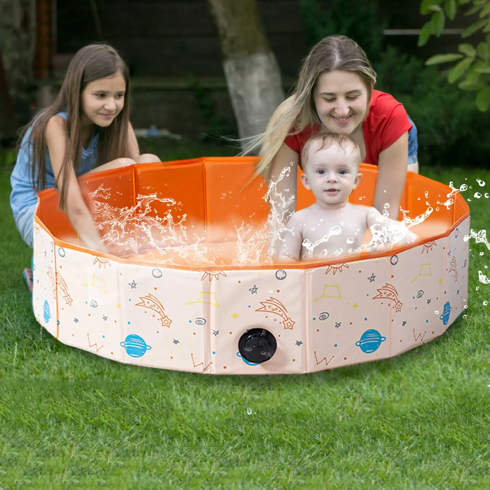

Summer Children's Folding Ocean Ball Pool Durable Fishing Ball Pool Baby Bubble Color Ball Game Multi-function Folding Pool