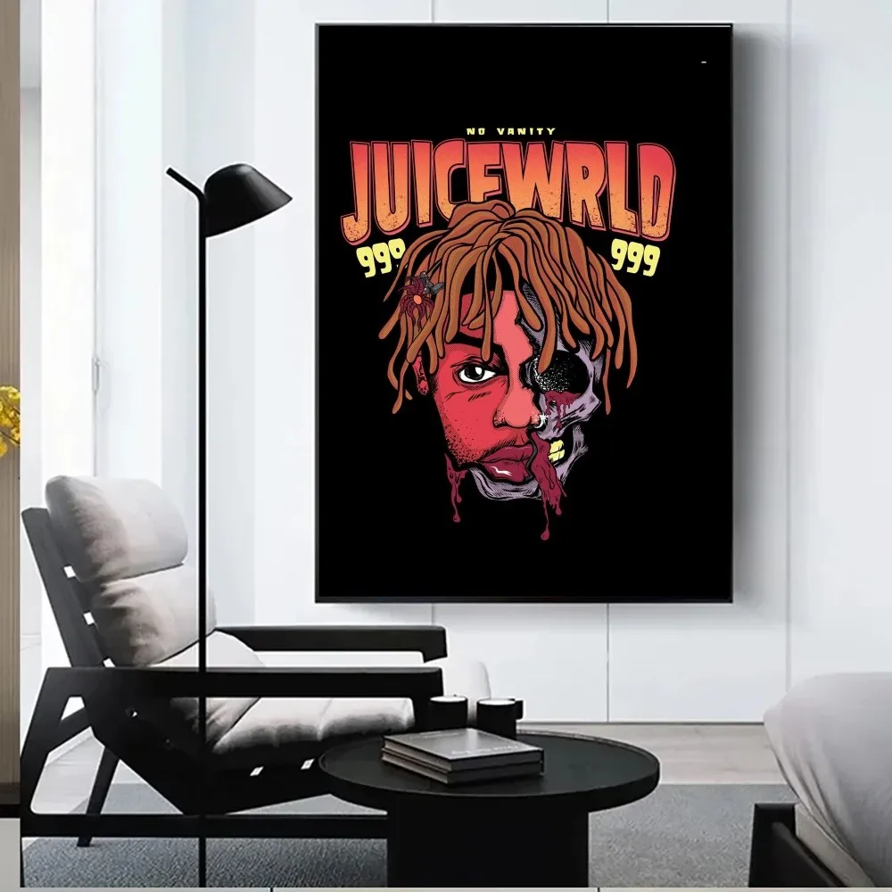 Плакаты в стиле хип-хоп J-Juice W-WRLD плакаты из крафт-бумаги искусство живопись