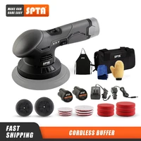 spta 12v cordless buffer polisher 8mm da polisher with 2 2 0ah battery variable speed polisher kit for waxing