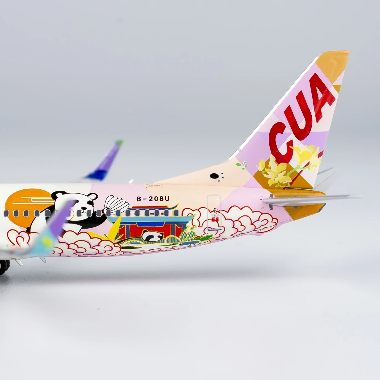 Коллекционный самолет из сплава 58221 подарок NG модель 1:400 China United Airlines Боинг литая