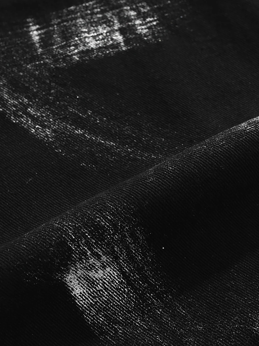 Модные уличные американские свободные джинсовые куртки с принтом граффити