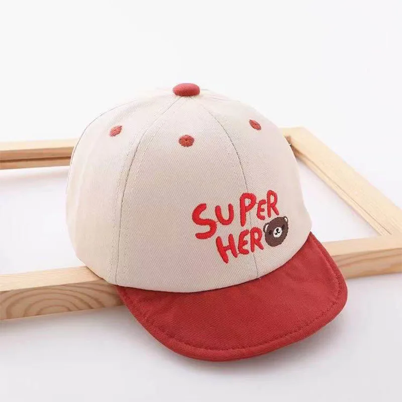 

Baby hat spring and autumn thin boys' cap cotton cute super cute soft brim baseball cap children's cap spring and summer