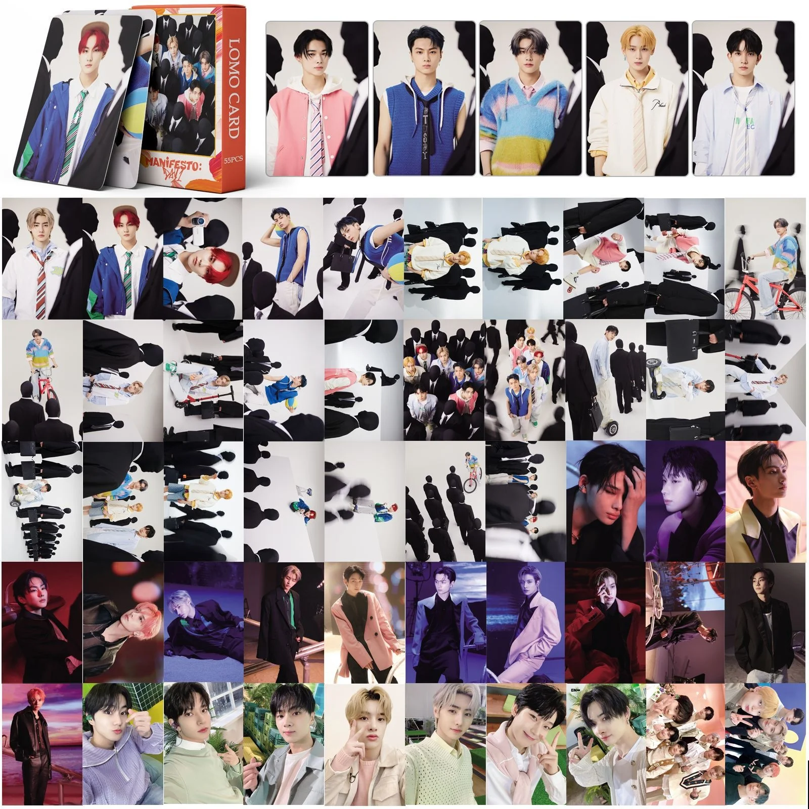 

55pcs/set Kpop Lomo Cards MANIFESTO: DAY 1 Photo Cards Album Photocard High quality Photo album CardsPhoto Fans Gift