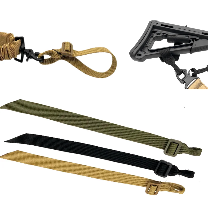 

Multifunctional Tactical Strap BB Buckle Rope Scar Single-point Backpack with P90 M4 Connecting Buckle