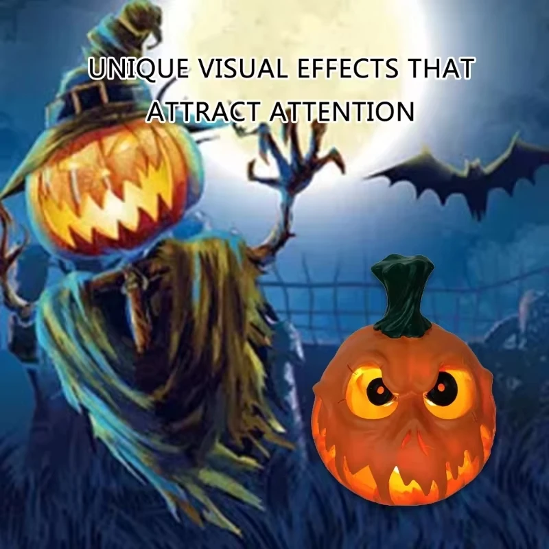 Форма тыквы Хэллоуин Свет Декор Тыква Смола Настольный Череп Призрак Фестиваль