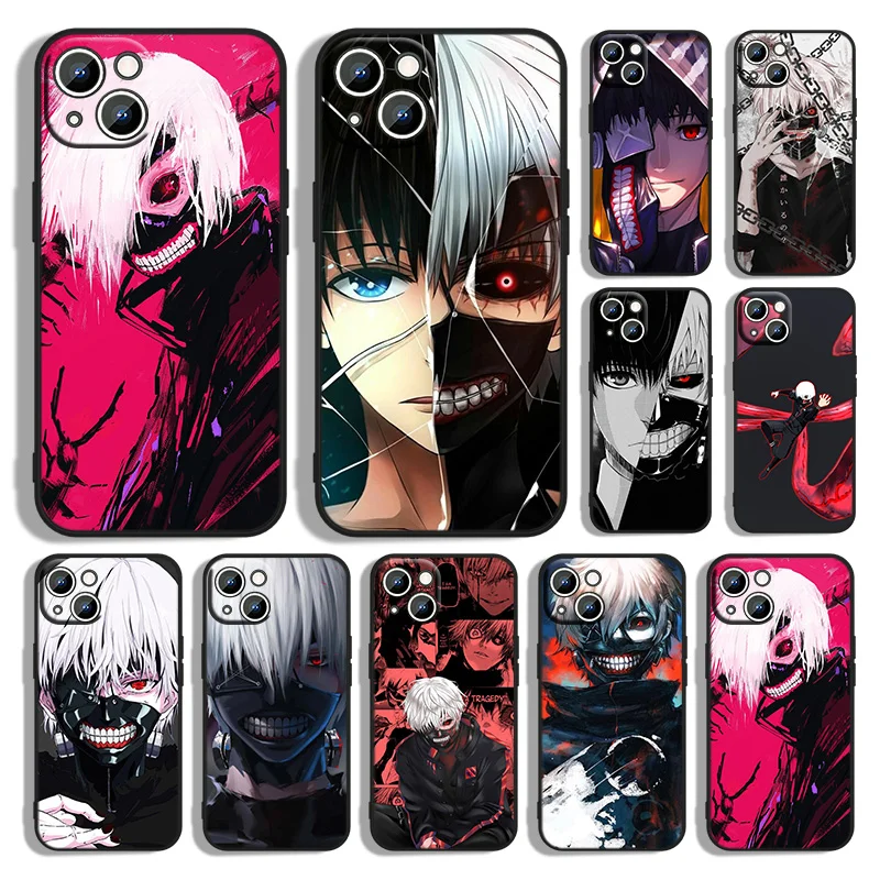 

Tokyo Ghoul Anime Phone Case For Apple iPhone 14 13 12 11 XS XR X 8 7 6 6S 5 5S SE Pro Max Plus mini Black Cover