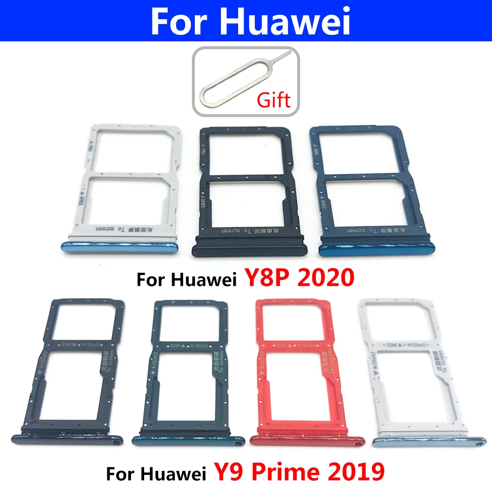

10 шт., слот для SIM-карты Huawei Y6 Y7P Y8P 2020 Y9 Prime 2019