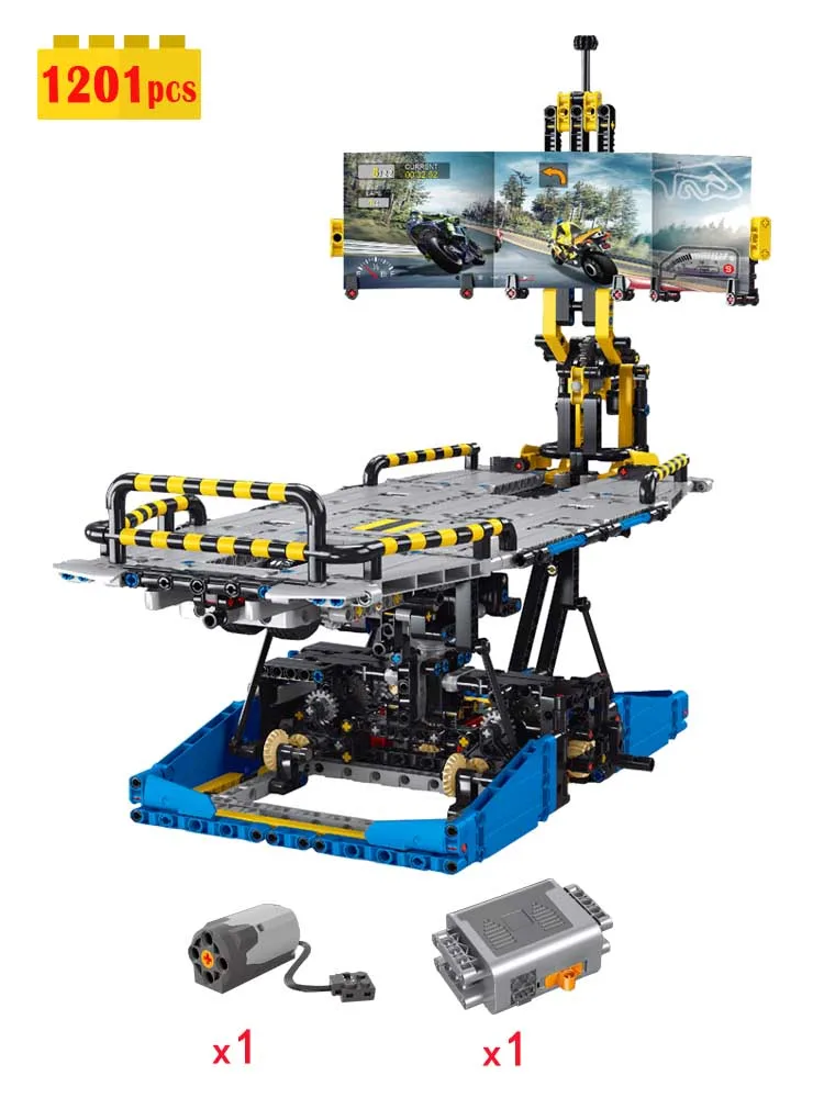 

Конструктор MOC Idea технический город для езды на мотоцикле