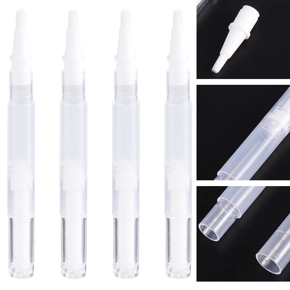 

Pen Oil Nail Empty Cuticle Lip Gloss Twist Pens Tube Tubes Brush Growth Refillable Liquid Eyelash Container Tip Transparent