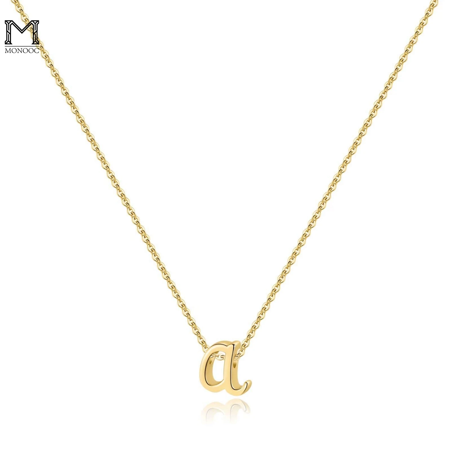 

MONOOC Dainty Cursive Initial Necklace Initial Necklace for Women Girls Mothers Day Valentine's Day Christmas Jewelry Gifts 2022