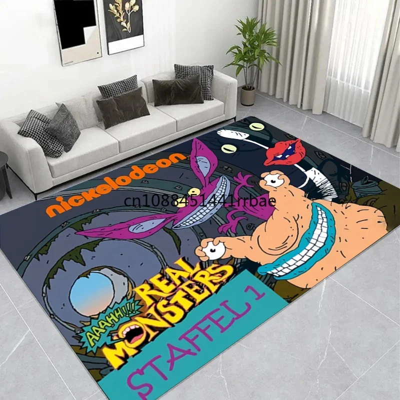Большой коврик AHHH R-Real Monster с художественным логотипом, коврик для гостиной, спальни, дивана, напольные коврики, коврик для ванной, игровой коврик (art.: 3920c98167ffc) - 3920c98167ffc