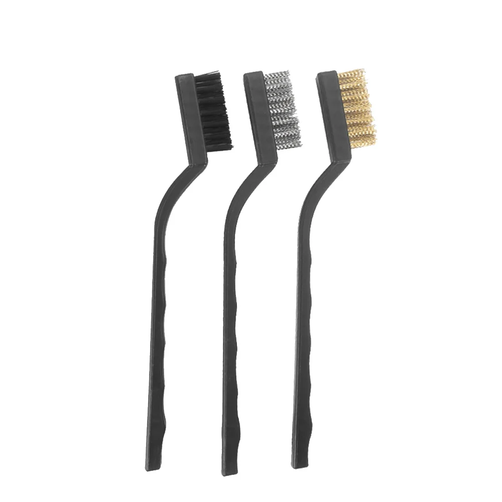 

Mini Remove Rust Brush Brass Cleaning Polishing Metal Brush Home Tool Brass Wire Stainless Steel Wire Nylon Brush