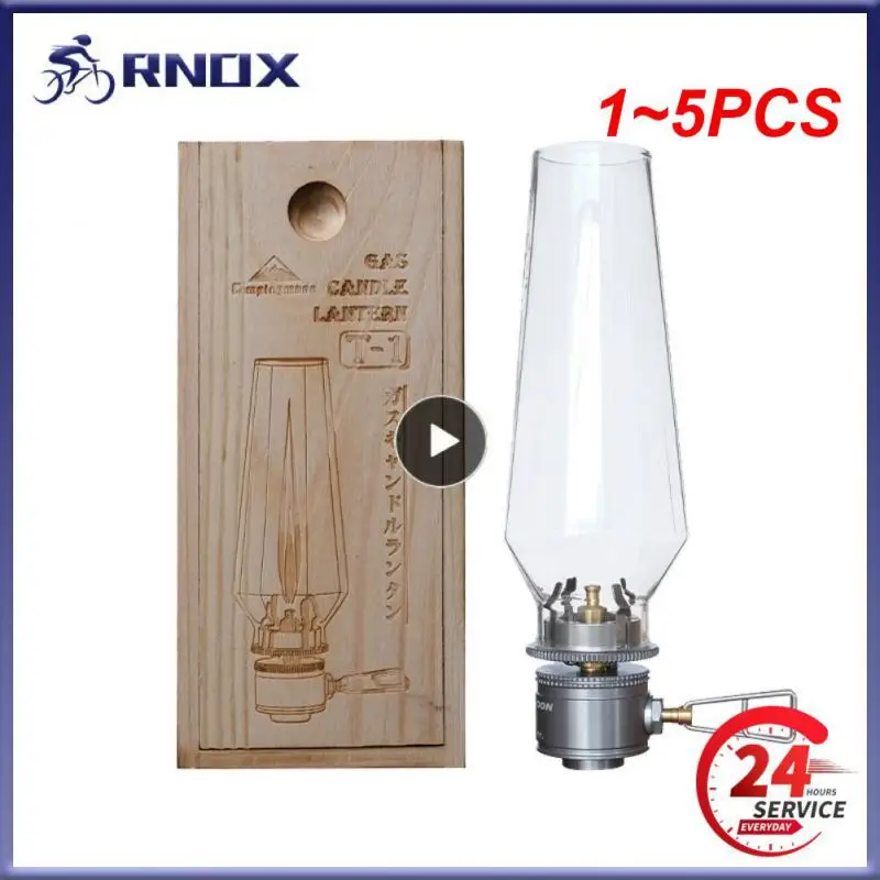 

Туристическая газовая лампа-свеча, наружная лампа-фонарь, освещение для кемпинга, пешего туризма, рыбалки, 1 ~ 5 шт.