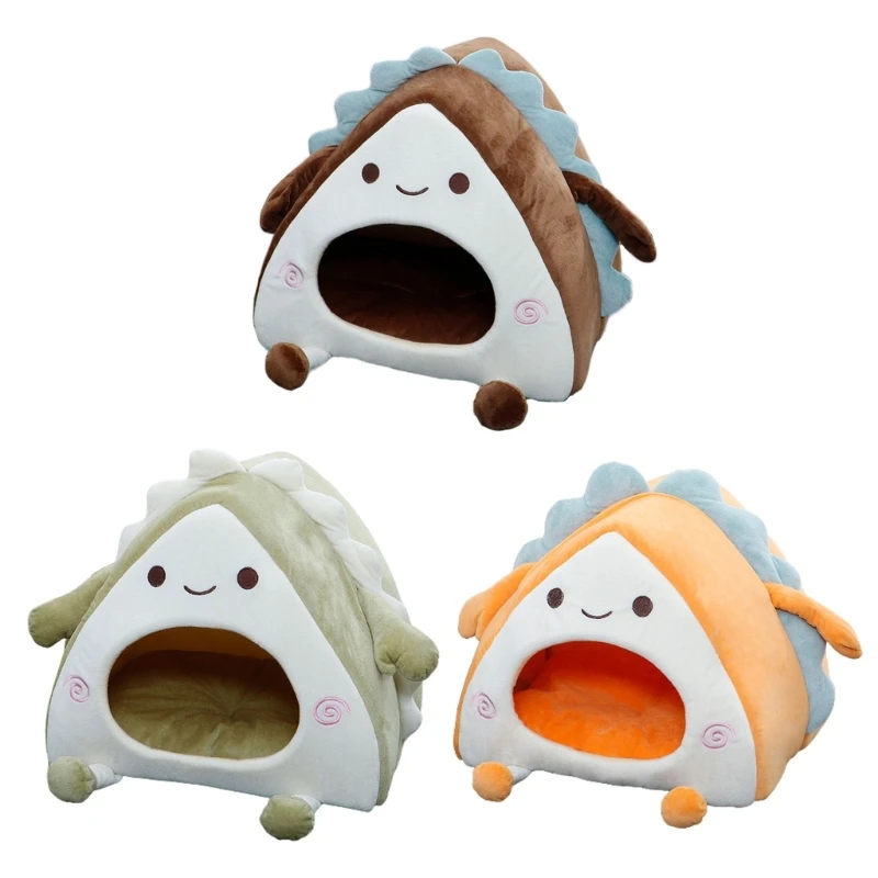 

Pet Tent Soft Bed for Small Dogs & Cats Self-Warming Condo Cave House