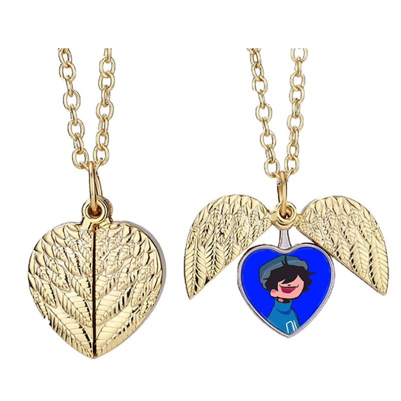 

Ожерелье Quacktiy Nqb в форме сердца с крыльями ангела, модные ювелирные украшения