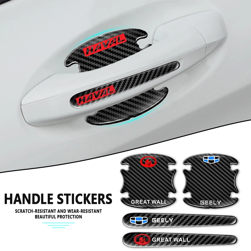 

8pcs Car Door Handle Stickers Waterproof for Acura TLX MDX RDX CDX ZDX RLXTSX TL Vigor Integra RSX TLX-L NSX ILX Car Accessories