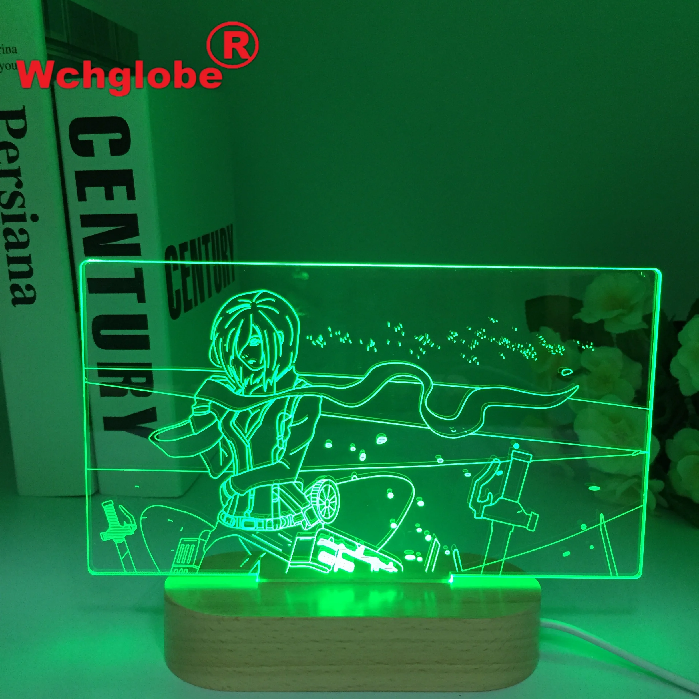 

Genshin Impact Kaedehara Kazuha Led Night Light for Child Bedroom Decor Kids Birthday Gift Remote Wooden Led Night Lamp Bedside