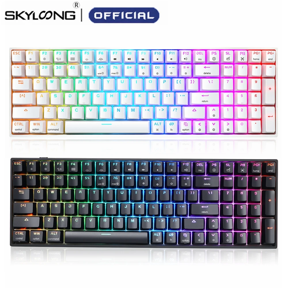 Механическая клавиатура SKYLOONG GK96, 96 клавиш, RGB, горячая переключение, механическая Проводная игровая клавиатура для планшетов и настольных ПК