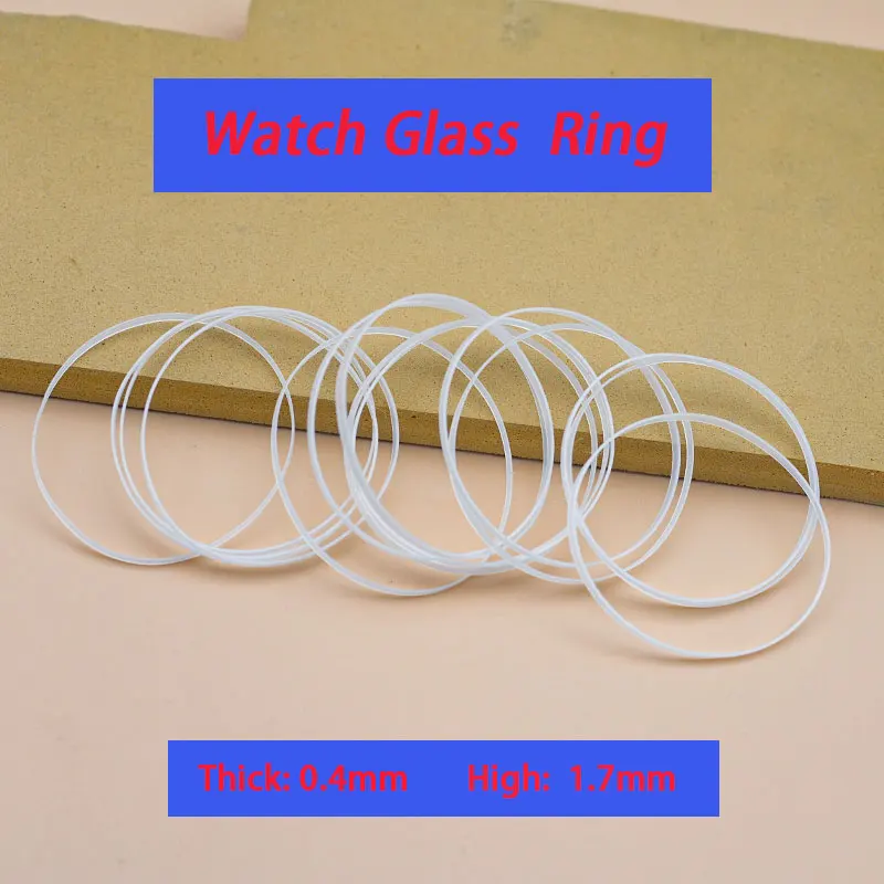 

O-Ring Watch Waterproof Ring White Gasket Fit Seiko Tissot Citizen Watch Glass Crystal Dia 26-35mm Thickn 0.4mm Height 1.7mm