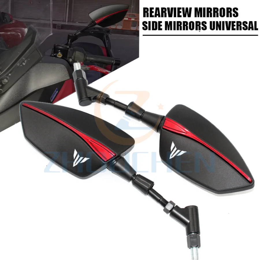 

Мотоциклетные модифицированные детали для Yamaha MT 07 MT07 MT 09 MT09 MT03 MT 03 2021 2022 CNC алюминиевое боковое зеркало заднего вида, универсальное