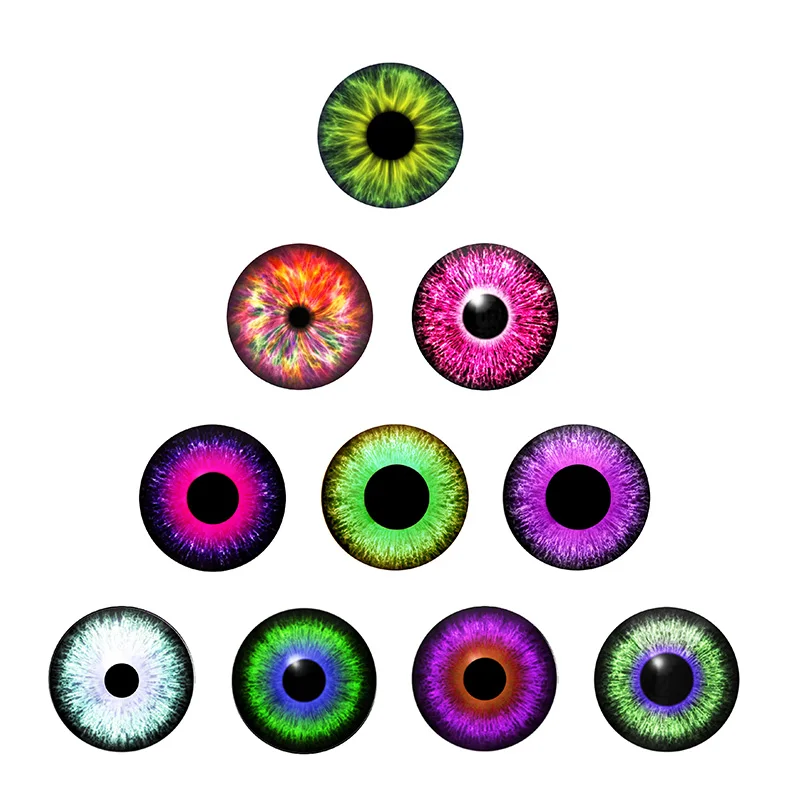 

Animal Eye Ragdoll Toy Eyeball Mixed or pairs 12mm/20mm/25mm/30mm Round photo glass cabochon demo flat back Making findings