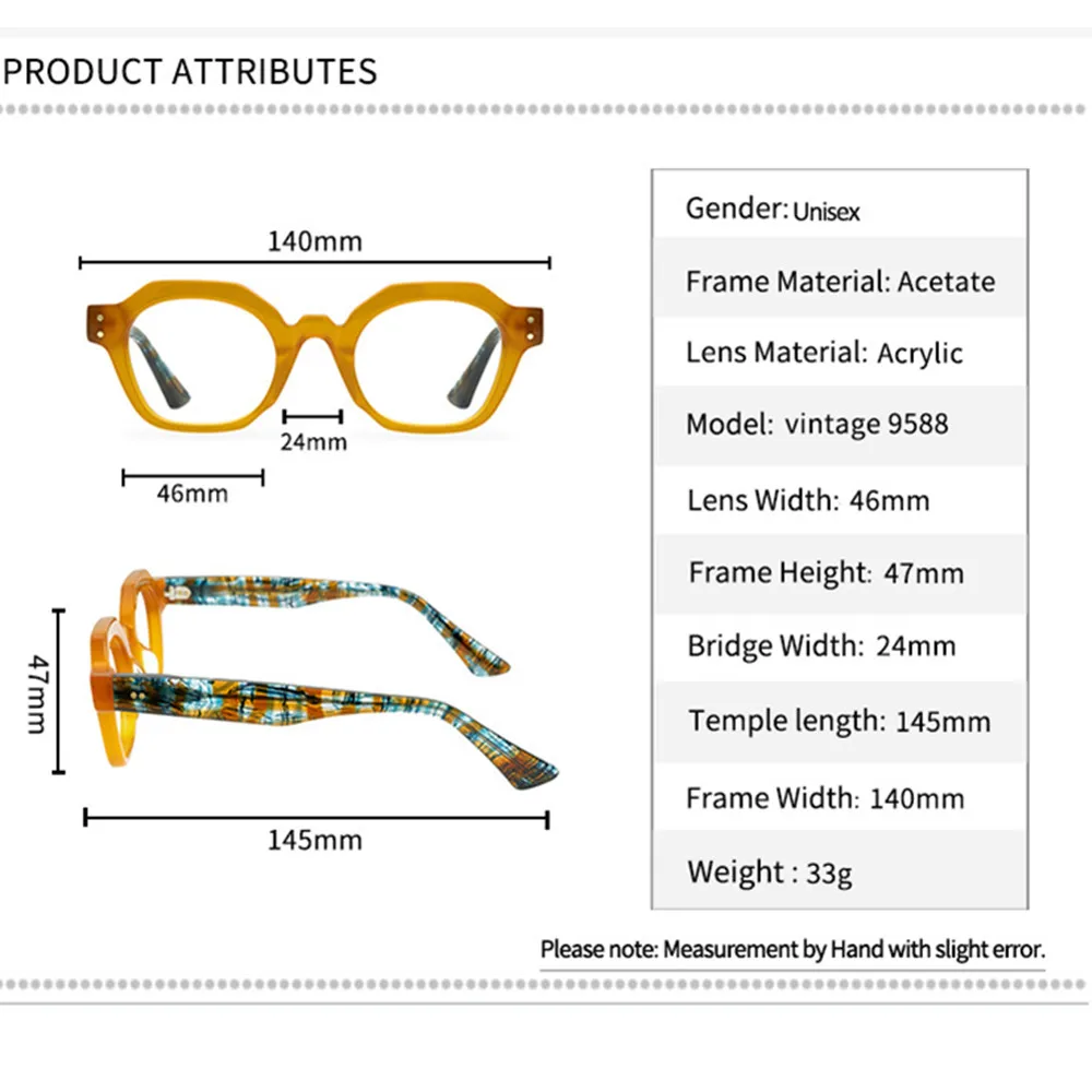 Высококачественная ацетатная оправа для очков ручной работы квадратная мужчин и