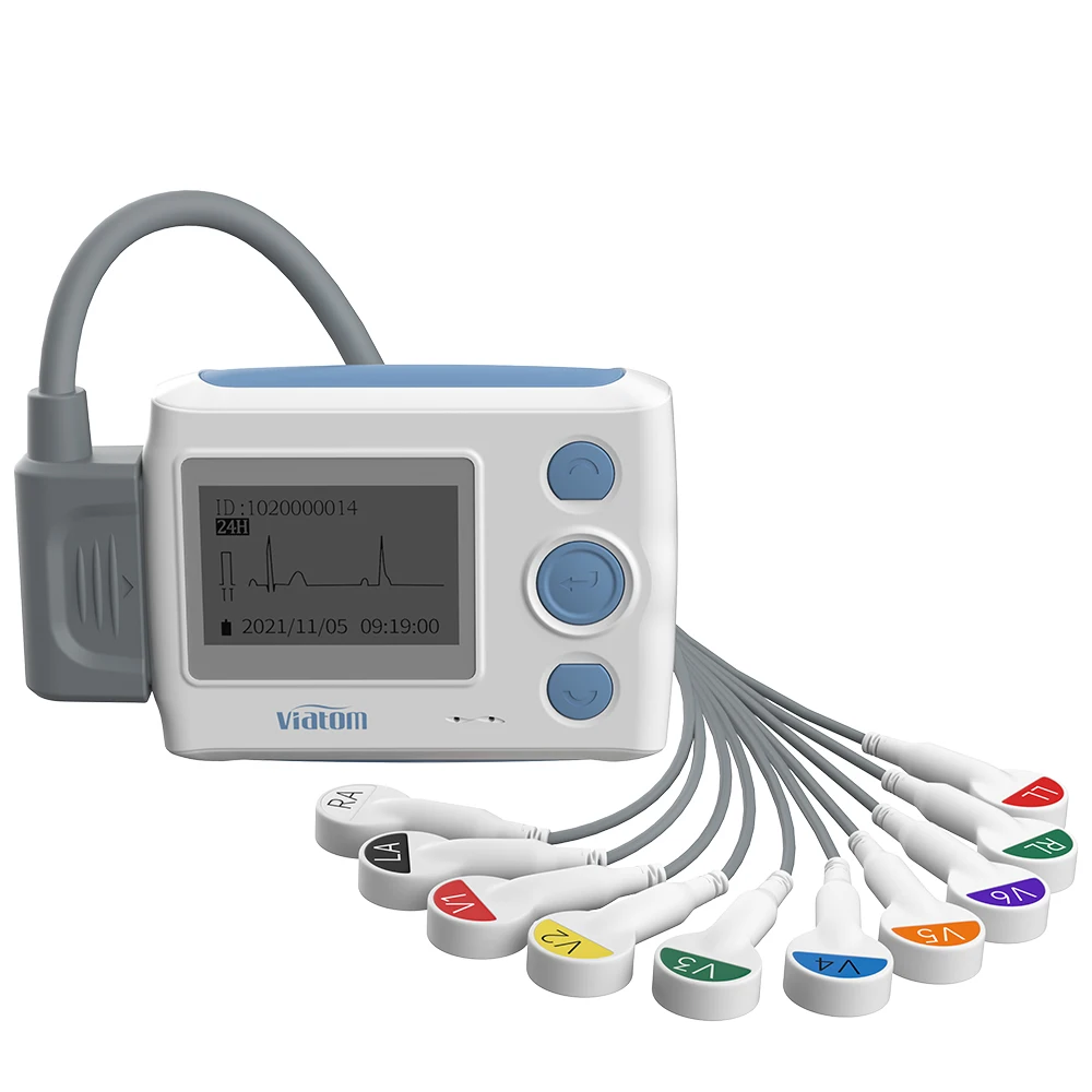 Viatom Th12 12 Lead 24 Hor портативный 12-канальный Holter рекордер кабель eccg устройство для