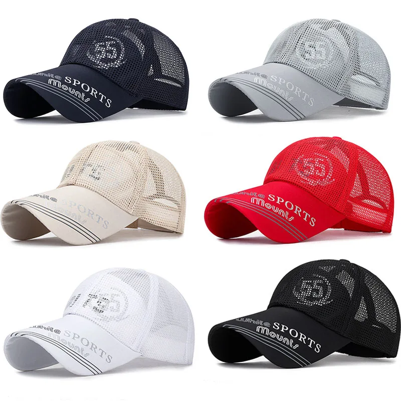 

Baseball Caps Extended Brim Sunscreen Baseball Cap Men Women Hat Summer Breathable Mesh Outdoor Sun Hat Sports Breathable Hat