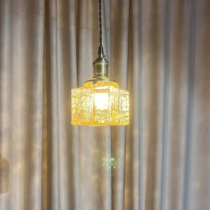 

Glass chandelier online celebrity shop B&B bedside hanging lamp Nordic ins restaurant porch small chandelier