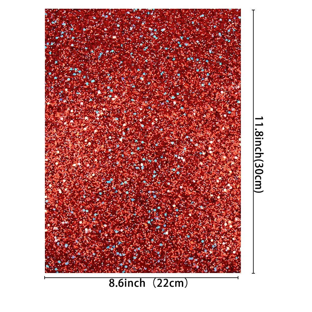 22cm30cm chunky glitter fabric shiny laser sequins patchwork diy bag shoes accessories fabric handmade phone case material free global shipping