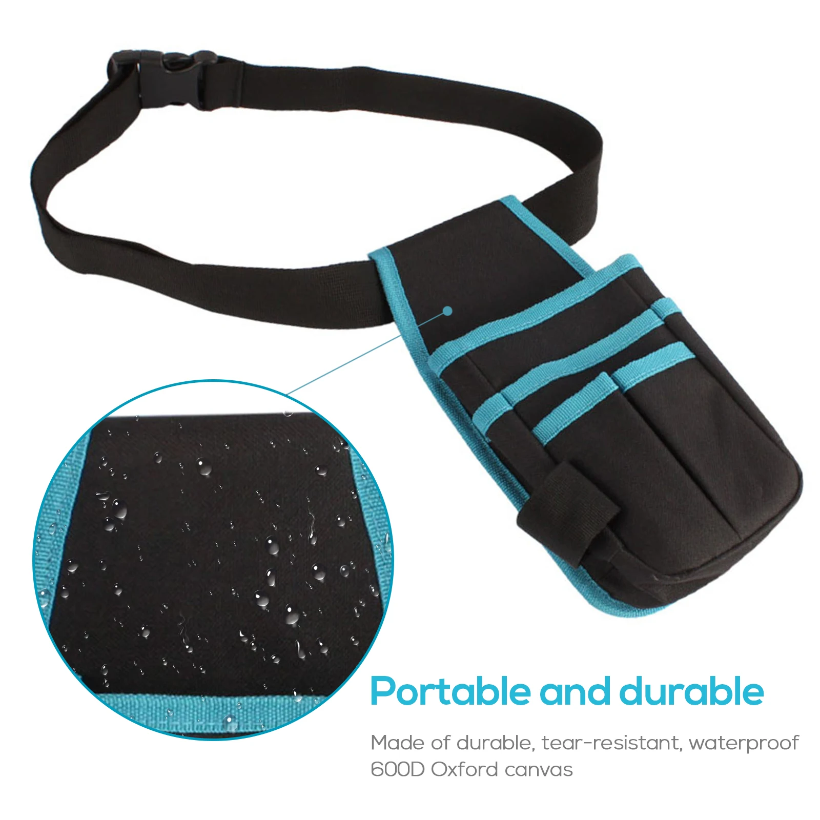 

Belt Waist Pocket Case Electrician Tool Organizer Bag Tool Bag Waist Pockets Carrying Pouch Home Tools Storage Bag