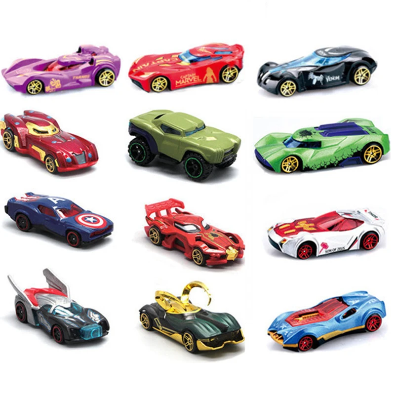 

6pcs/Set Disney Car Toys For Children'S Miniature Alloy Diecast Racing Cars Set Games Super Hero Racing Model Vehicle Boy Gifts