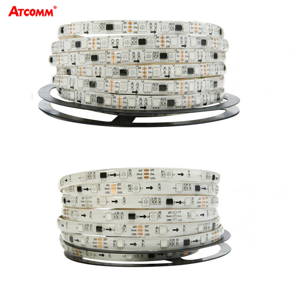 

1-5 м 5050 RGB WS2811 светодиодная ленсветильник в IC подсветка светодиодная Диодная лента лампа Пиксельная индивидуально Адресуемая светильник Св...