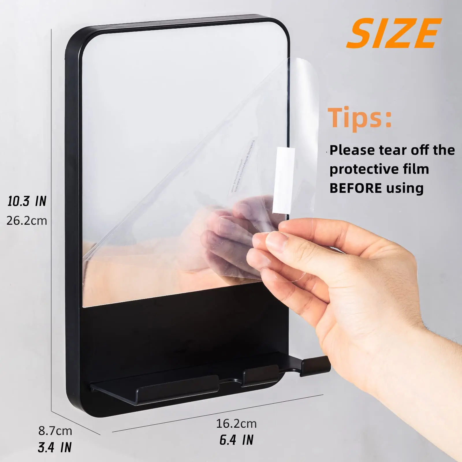 Акриловое зеркало TAILI для мужчин и женщин настенное с присоской душа косметика