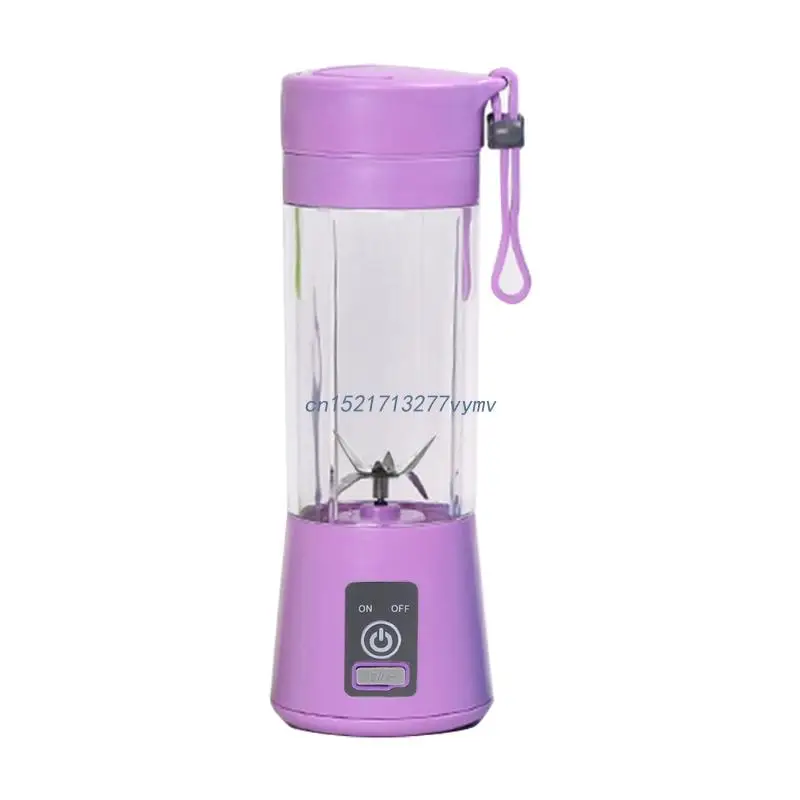 

Small Personal Fruit Mixer Electric Safety Juicer Cup Portable Blender USB Rechargeable Mini Blender Easy to Clean
