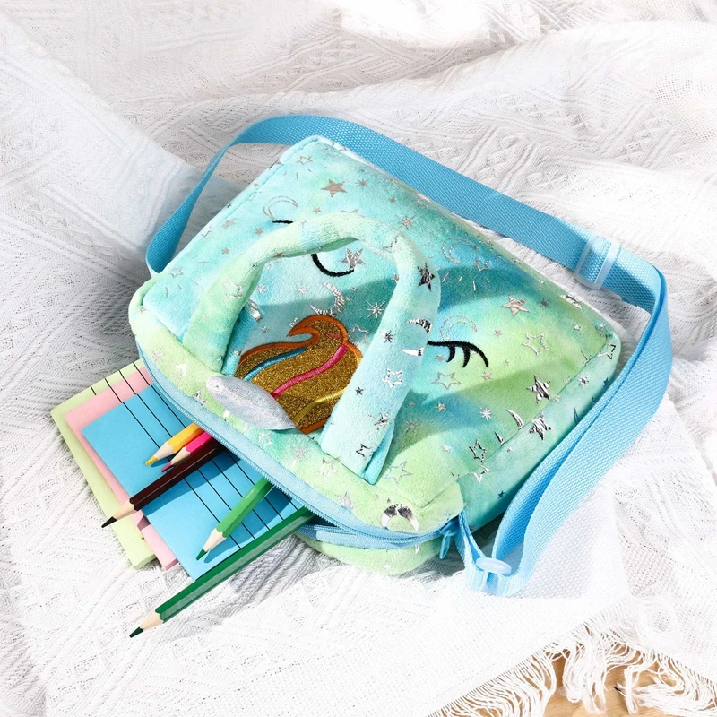 Мягкая Плюшевая мини-сумка с единорогом Кроссбоди женская сумка для девушек