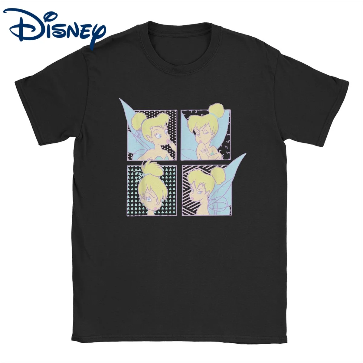 

Peter Pan Tinker Bell T Shirt for Men Women Cotton Novelty T-Shirt O Neck Disney Tee Shirt Short Sleeve Clothes Plus Size