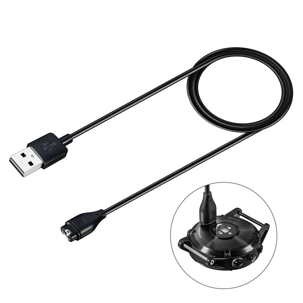 

1m USB Charging Cable Charger for Garmin Fenix 6S 6 5 Plus 5X Vivoactive 3 Approach x10 Forerunner 945/935/245/245M/45/45S