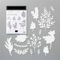 leaves metal cutting dies and stamps stencils for diy scrapbooking photo album decor die cut embossing paper card making