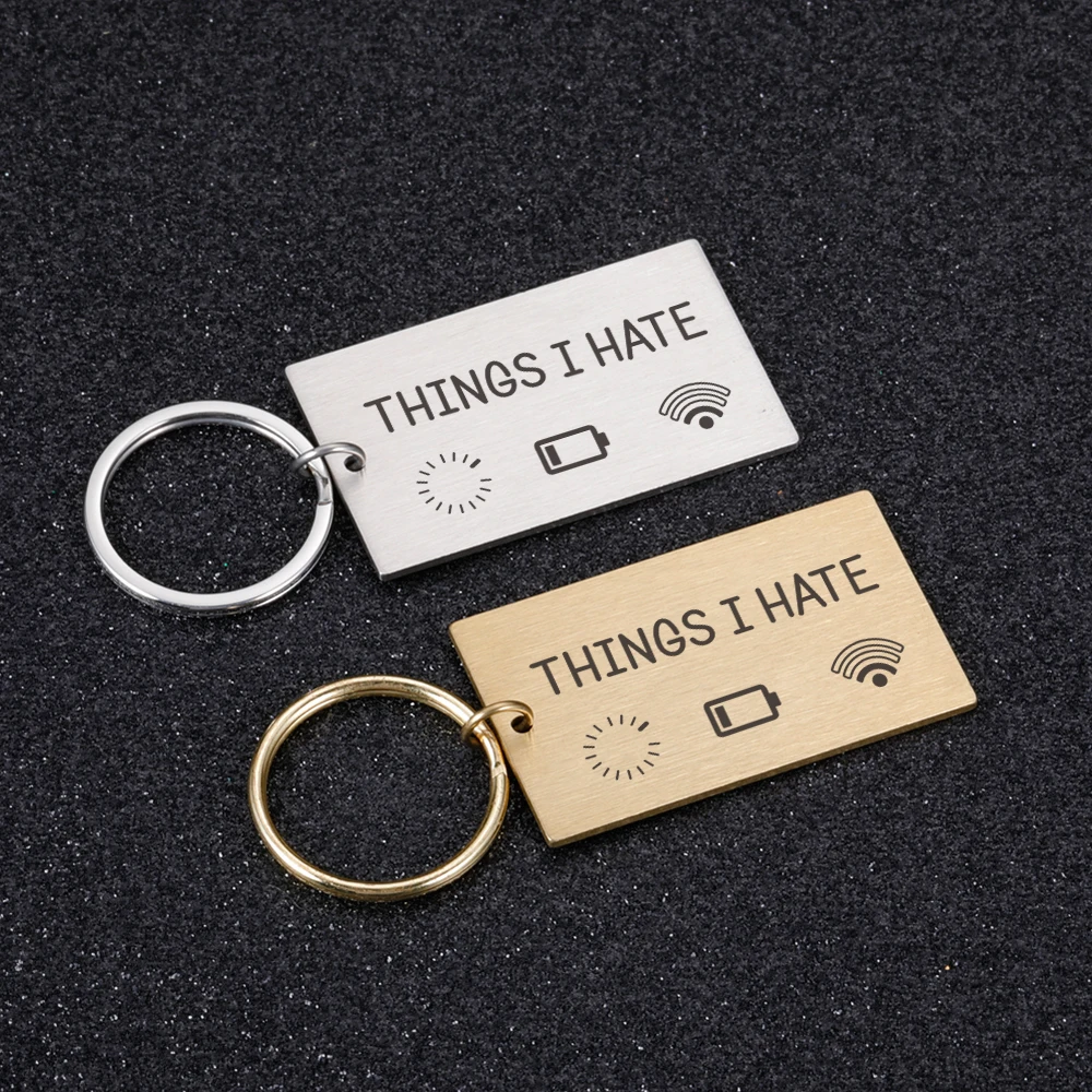 

Брелок для ключей с гравировкой из нержавеющей стали