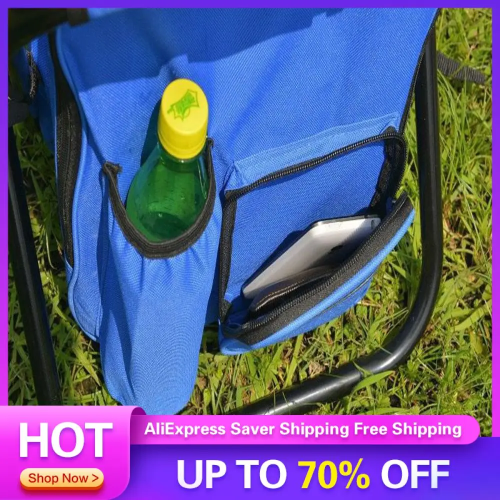 

Folding Stool High-strength Steel Pipe Camping Equipment Beach Stool Portable Ice Bag Stool Wear-resistant Outdoor Chair
